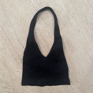 Black Halter Top